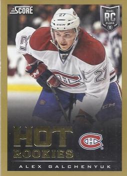 #645 Alex Galchenyuk - Montreal Canadiens - 2013-14 Score - Gold Hockey