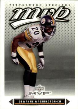 #64 Dewayne Washington - Pittsburgh Steelers - 2003 Upper Deck MVP Football