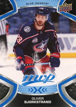 #64 Oliver Bjorkstrand - Columbus Blue Jackets - 2021-22 Upper Deck MVP - Blue Hockey