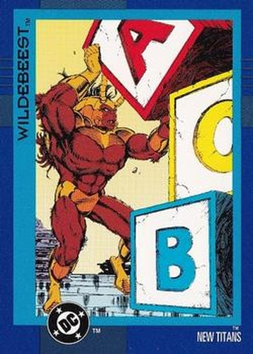#64 Wildebeest - 1993 SkyBox DC Cosmic Teams