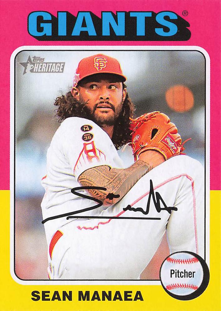 #64 Sean Manaea - San Francisco Giants - 2024 Topps Heritage Baseball