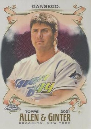 #64 Jose Canseco - Tampa Bay Devil Rays - 2021 Topps Allen & Ginter Chrome Baseball