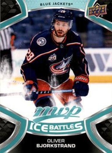 #64 Oliver Bjorkstrand - Columbus Blue Jackets - 2021-22 Upper Deck MVP - Ice Battles Hockey