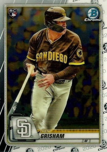 #64 Trent Grisham - San Diego Padres - 2020 Bowman Chrome Baseball