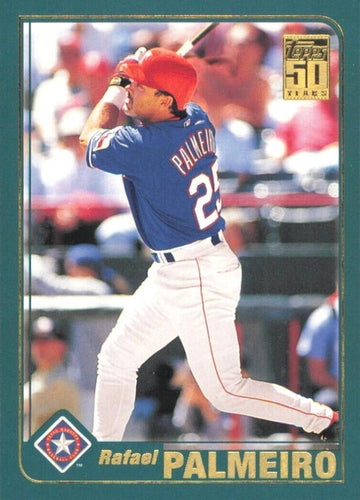 #650 Rafael Palmeiro - Texas Rangers - 2001 Topps Baseball