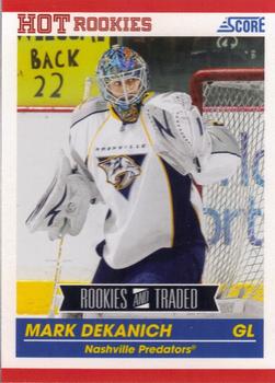 #650 Mark Dekanich - Nashville Predators - 2010-11 Score Hockey