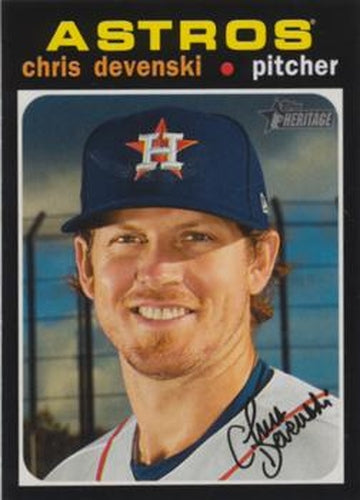 #651 Chris Devenski - Houston Astros - 2020 Topps Heritage Baseball