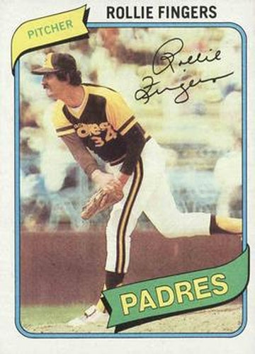 #651 Rollie Fingers - San Diego Padres - 1980 Topps Baseball