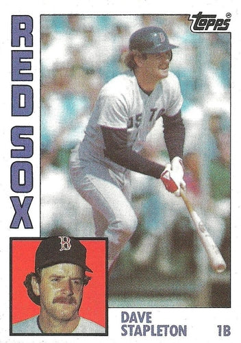 #653 Dave Stapleton - Boston Red Sox - 1984 Topps Baseball