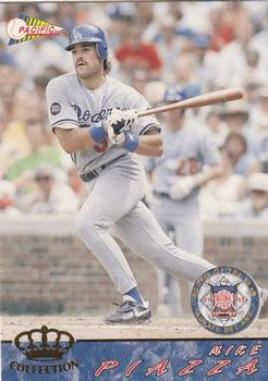 #658 Mike Piazza - Los Angeles Dodgers - 1994 Pacific Baseball