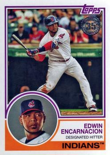 #83-65 Edwin Encarnacion - Cleveland Indians - 2018 Topps - 1983 Topps Baseball 35th Anniversary Baseball