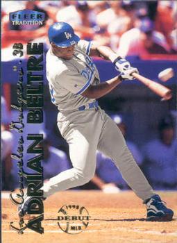 #65 Adrian Beltre - Los Angeles Dodgers - 1999 Fleer Tradition Baseball