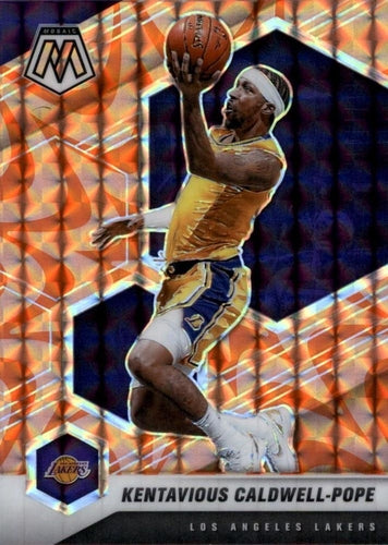 #65 Kentavious Caldwell-Pope - Los Angeles Lakers - 2020-21 Panini Mosaic - Mosaic Reactive Orange Basketball