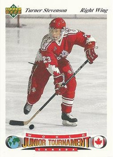 #65 Turner Stevenson - Canada - 1991-92 Upper Deck Czech World Juniors Hockey