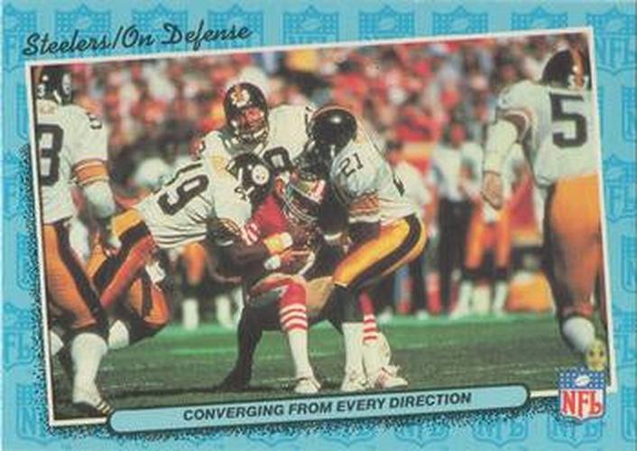 #65 Converging from Every Direction Defense - Pittsburgh Steelers - 1986 Fleer Team Action Football