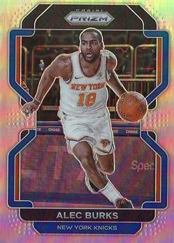 #65 Alec Burks - New York Knicks - 2021-22 Panini Prizm - Silver Basketball