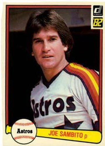 #65 Joe Sambito - Houston Astros - 1982 Donruss Baseball