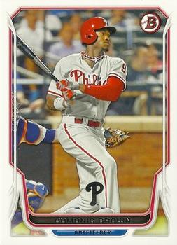 #65 Domonic Brown - Philadelphia Phillies - 2014 Bowman Baseball