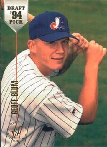 #65 Geoff Blum - Montreal Expos - 1994 Stadium Club Draft Picks Baseball
