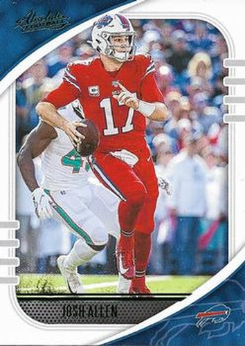 #65 Josh Allen - Buffalo Bills - 2020 Panini Absolute - Green Football