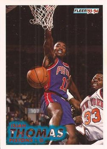 #65 Isiah Thomas - Detroit Pistons - 1993-94 Fleer Basketball