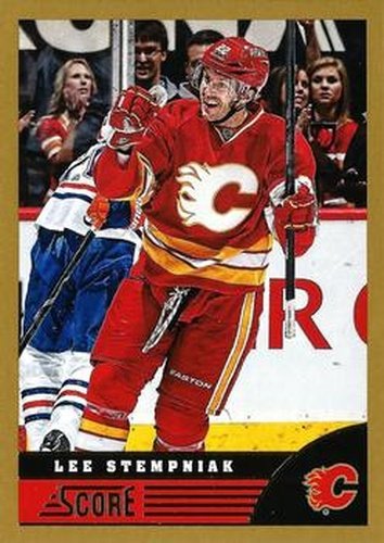 #65 Lee Stempniak - Calgary Flames - 2013-14 Score - Gold Hockey