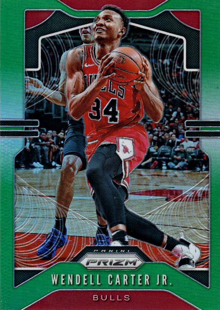 #65 Wendell Carter Jr. - Chicago Bulls - 2019-20 Panini Prizm - Prizms Green Basketball