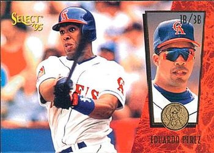 #65 Eduardo Perez - California Angels - 1995 Select Baseball
