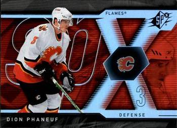 #21 Dion Phaneuf - Calgary Flames - 2007-08 SPx Hockey