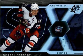 #41 Sergei Fedorov - Columbus Blue Jackets - 2007-08 SPx Hockey