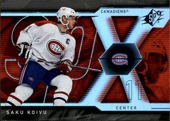 #73 Saku Koivu - Montreal Canadiens - 2007-08 SPx Hockey
