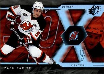 #87 Zach Parise - New Jersey Devils - 2007-08 SPx Hockey