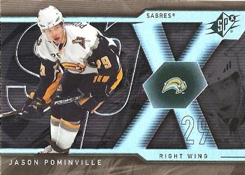 #70 Jason Pominville - Buffalo Sabres - 2007-08 SPx Hockey