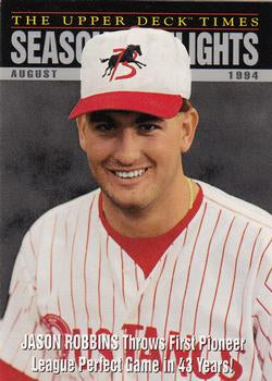 #104 Jason Robbins - Billings Mustangs - 1995 Upper Deck Minor League Baseball