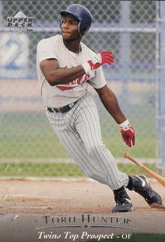 #128 Torii Hunter - Fort Wayne Wizards - 1995 Upper Deck Minor League Baseball