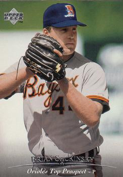 #134 Brian Sackinsky - Bowie Baysox - 1995 Upper Deck Minor League Baseball