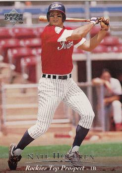 #142 Nate Holdren - Asheville Tourists - 1995 Upper Deck Minor League Baseball