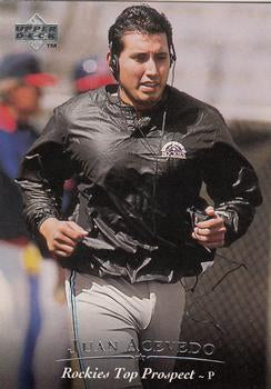 #40 Juan Acevedo - New Haven Ravens - 1995 Upper Deck Minor League Baseball