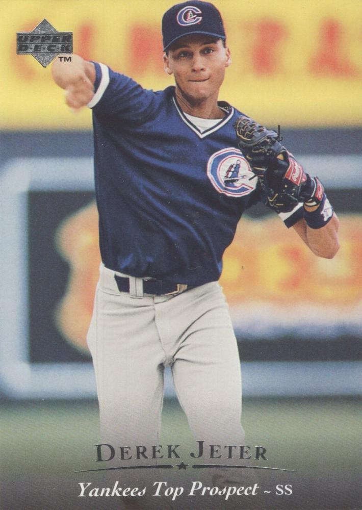 #1 Derek Jeter - Columbus Clippers - 1995 Upper Deck Minor League Baseball