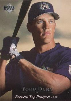 #141 Todd Dunn - Beloit Brewers - 1995 Upper Deck Minor League Baseball