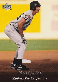 #184 Matt Luke - Tampa Yankees - 1995 Upper Deck Minor League Baseball