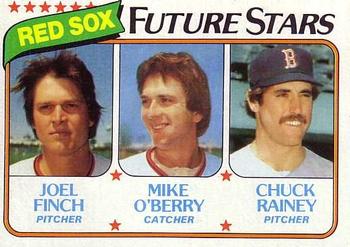 #662 Red Sox Future Stars Joel Finch / Mike O'Berry / Chuck Rainey - Boston Red Sox - 1980 Topps Baseball