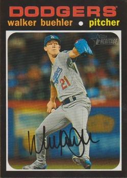 #663b Walker Buehler - Los Angeles Dodgers - 2020 Topps Heritage Baseball
