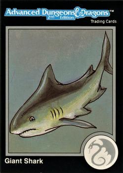 #665 Giant Shark - 1991 TSR Advanced Dungeons & Dragons - Silver