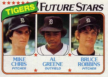 #666 Tigers Future Stars Mike Chris / Al Greene / Bruce Robbins - Detroit Tigers - 1980 Topps Baseball