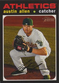 #666 Austin Allen - Oakland Athletics - 2020 Topps Heritage Baseball