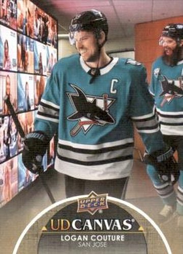 #C66 Logan Couture - San Jose Sharks - 2021-22 Upper Deck - UD Canvas Hockey