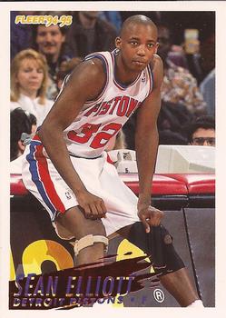 #66 Sean Elliott - Detroit Pistons - 1994-95 Fleer Basketball
