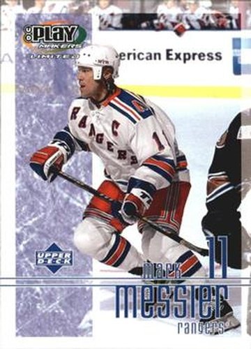 #66 Mark Messier - New York Rangers - 2001-02 Upper Deck Playmakers Hockey
