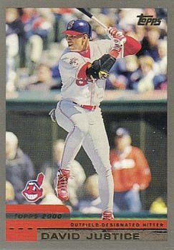 #66 David Justice - Cleveland Indians - 2000 Topps Baseball